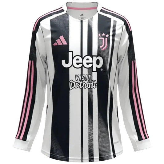 Juventus pánsky domáci futbalový dres s dlhými rukávmi 2025/26